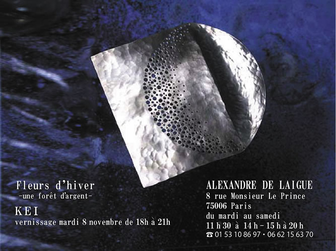 2011年　「Fleurs d'hiver」　Alexandre de Laigue   を開きます。